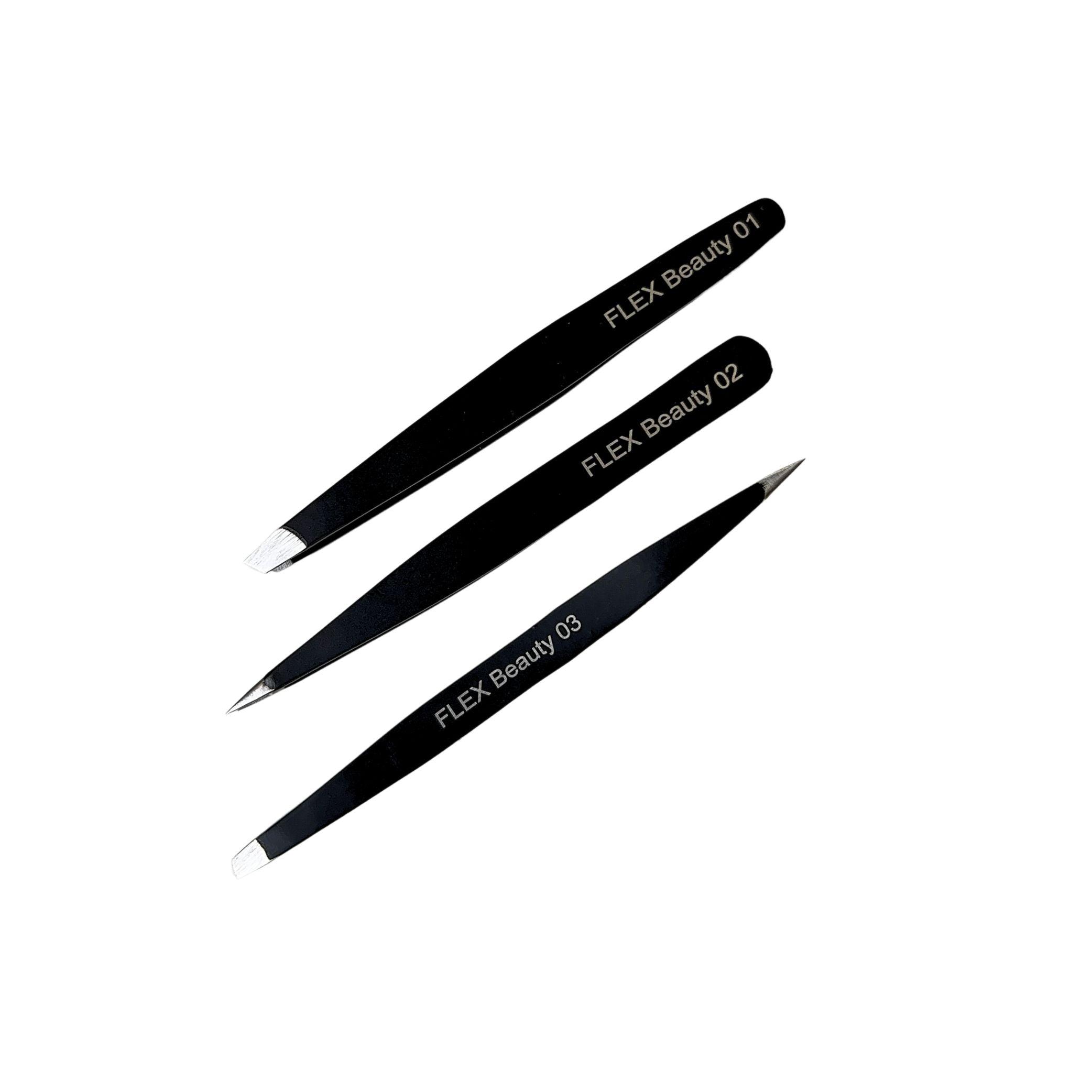 FLEX Beauty Eyebrow Tweezers - 02 Sharp - The Beauty House Shop