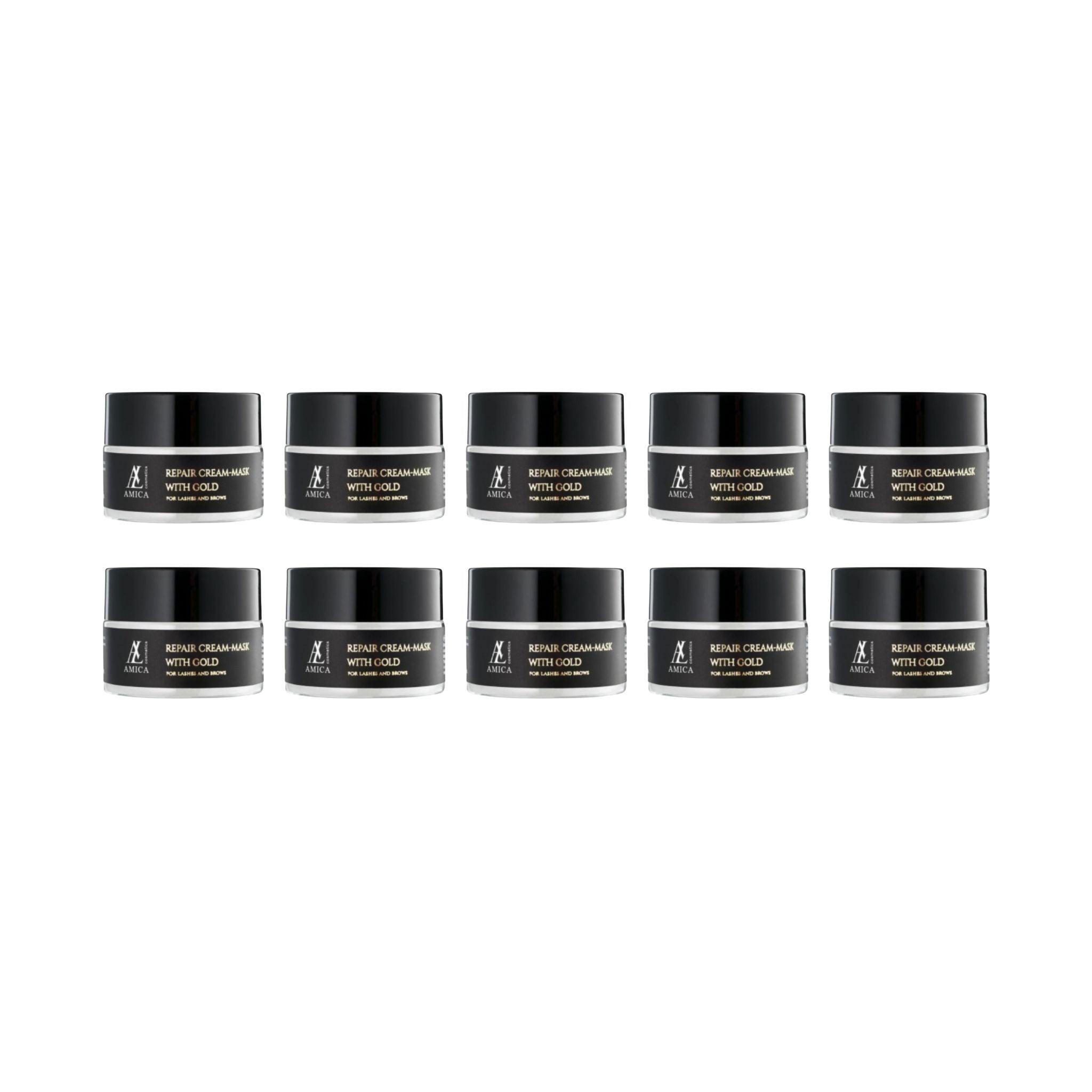 Amica Lashes Repair Cream-Mask with Gold Retail Bundle - The Beauty House Shop