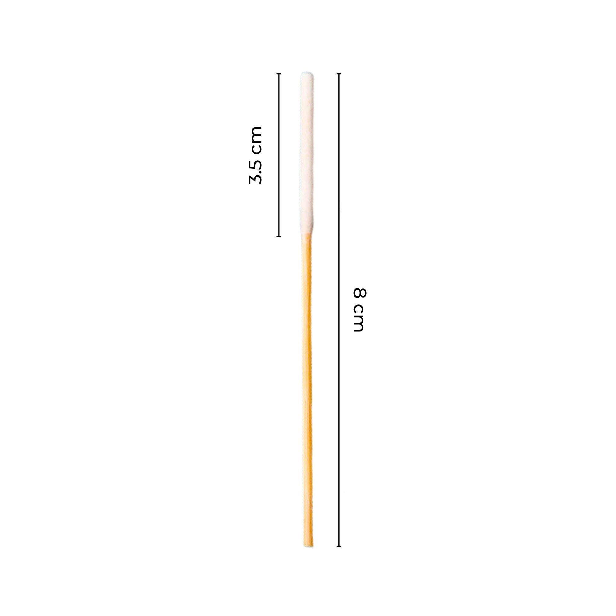 FLEX Beauty Wooden Long Cotton Applicators - 60pc