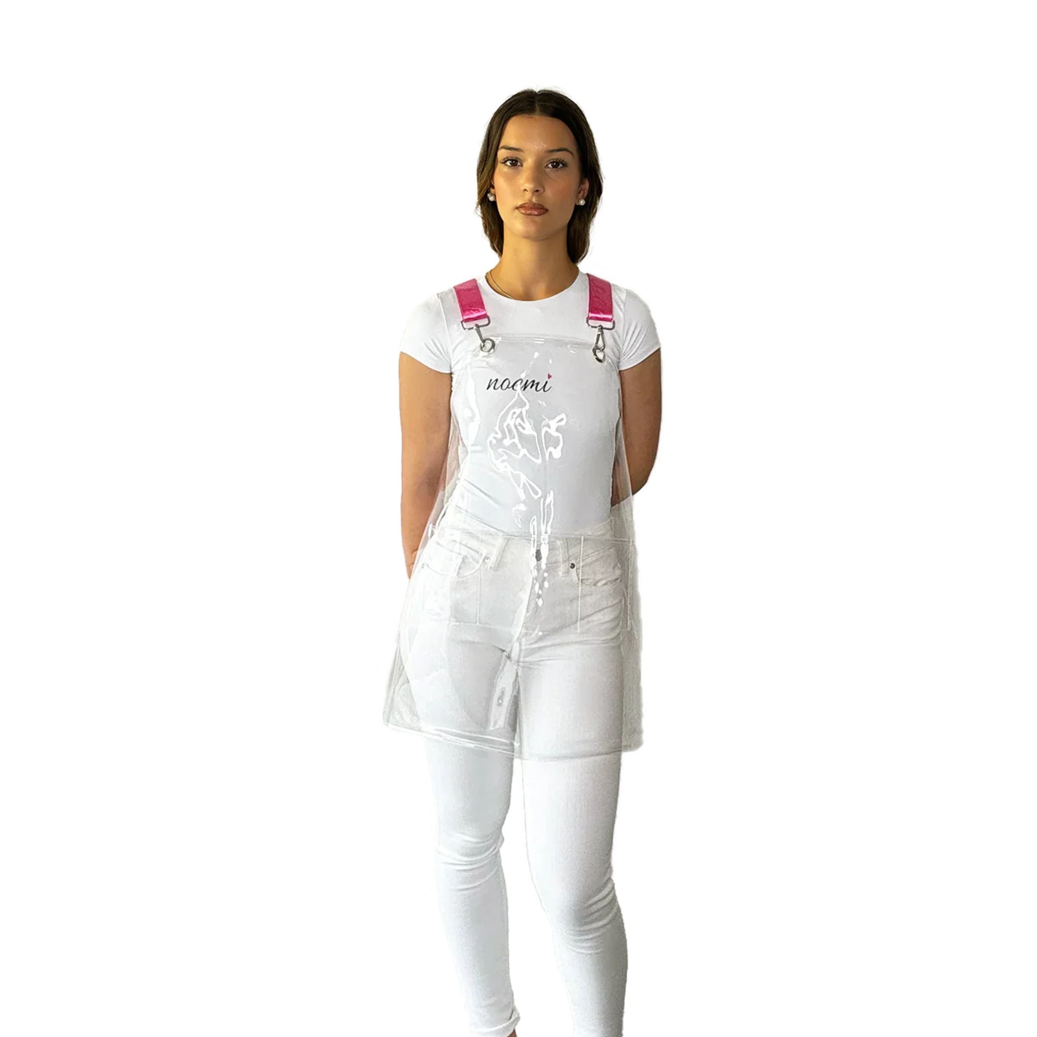 Noemi Clear Apron and Coloured Straps Set