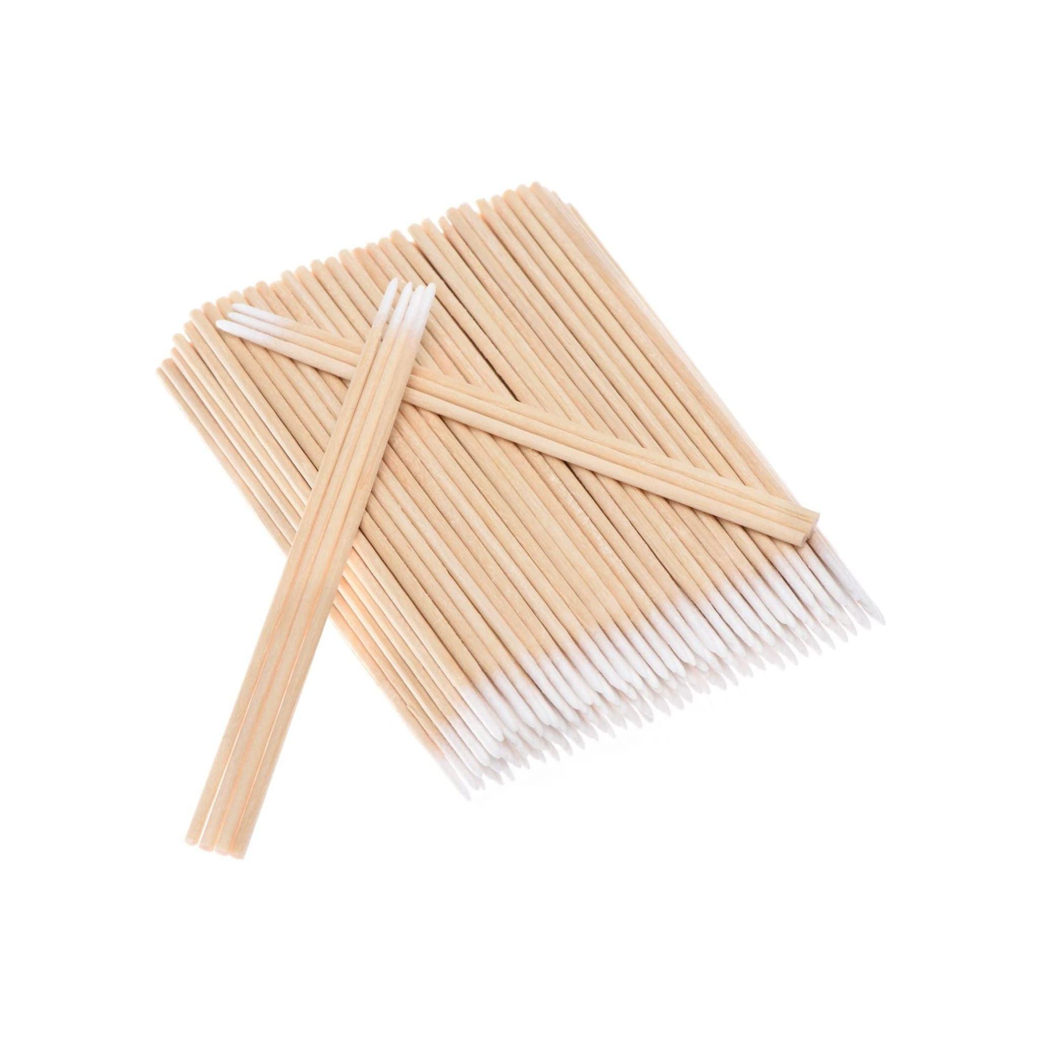 FLEX Beauty Wooden Pointed Cotton Applicators - 100pc - The Beauty House Shop