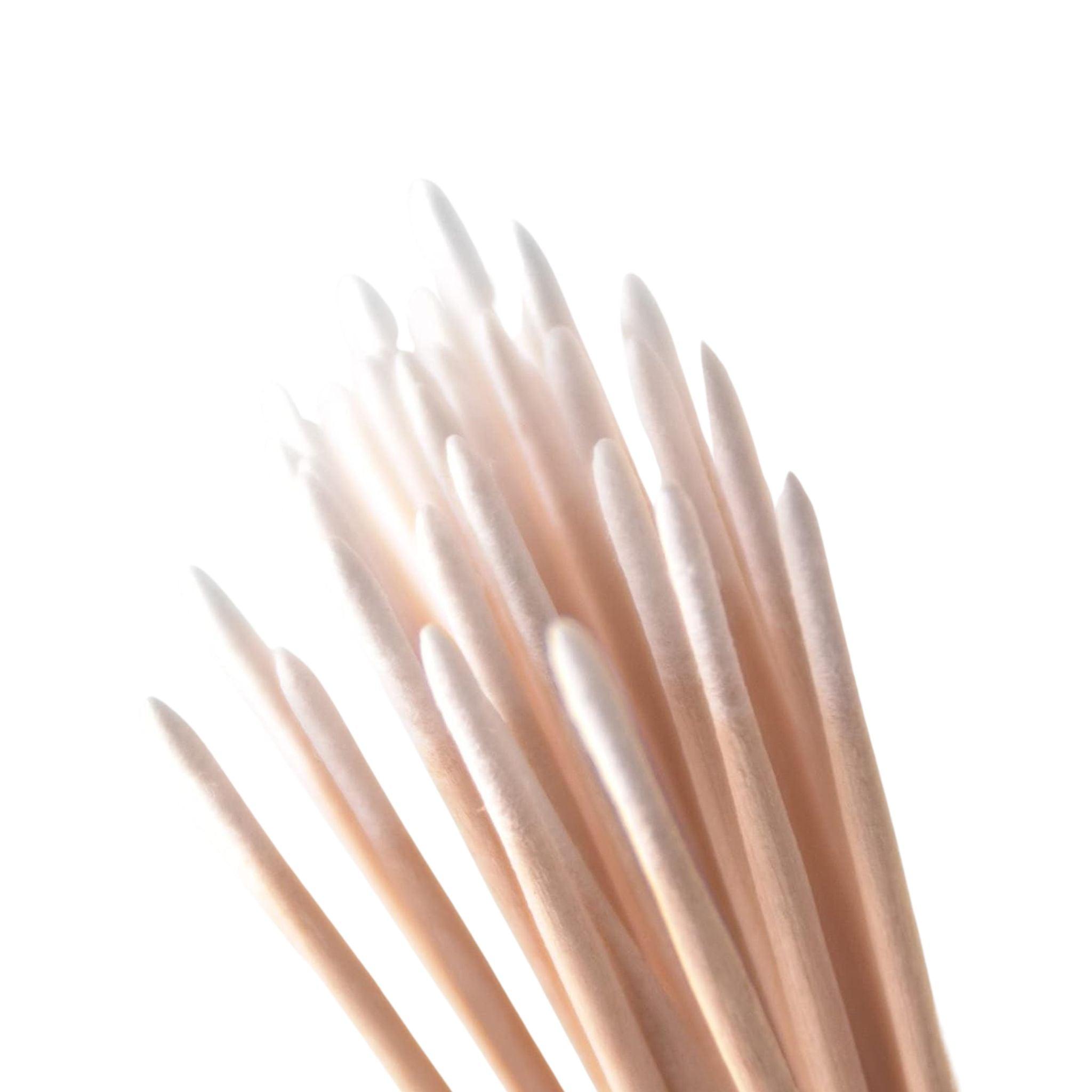 FLEX Beauty Wooden Pointed Cotton Applicators - 100pc - The Beauty House Shop