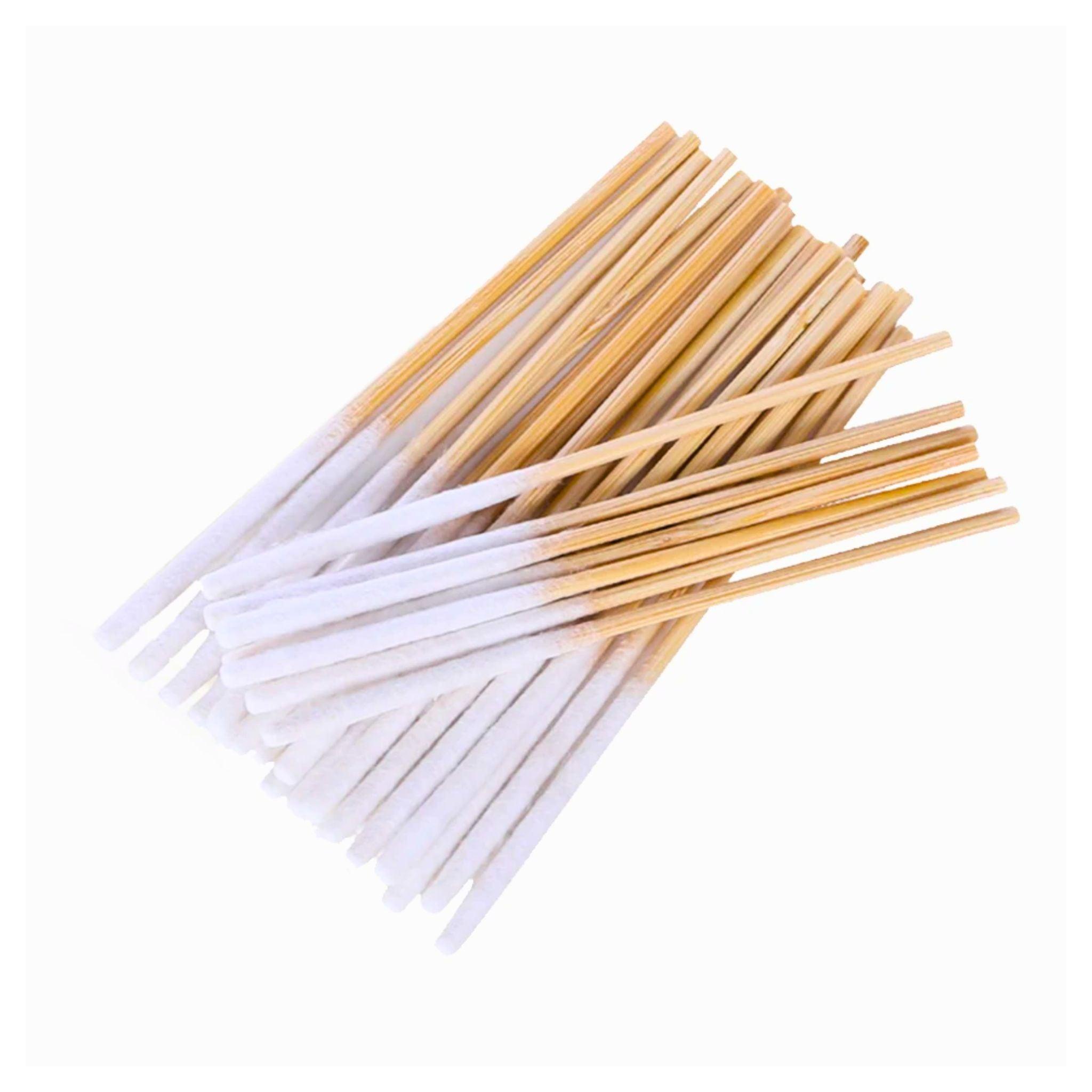 FLEX Beauty Wooden Long Cotton Applicators - 60pc - The Beauty House Shop