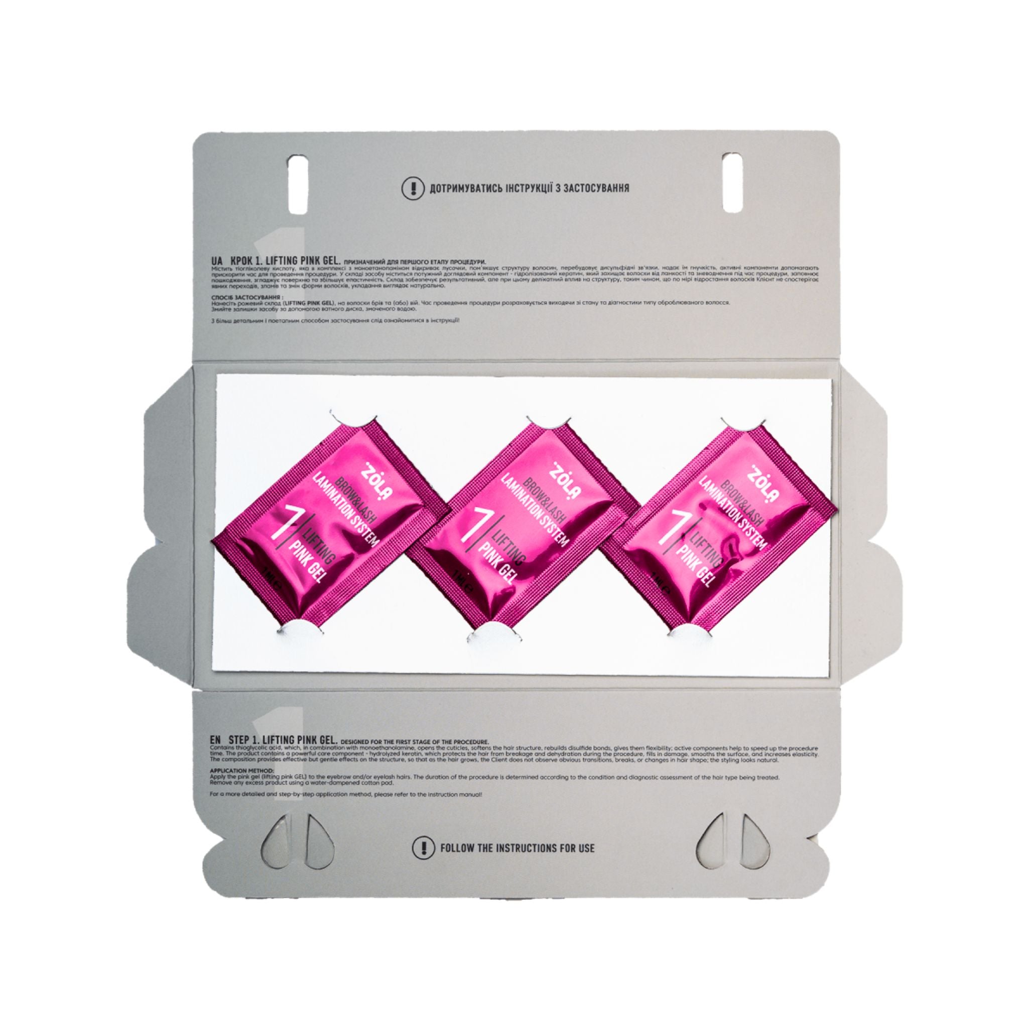 ZOLA Brow & Lash Lamination Colour Lab System Kit - Sachets