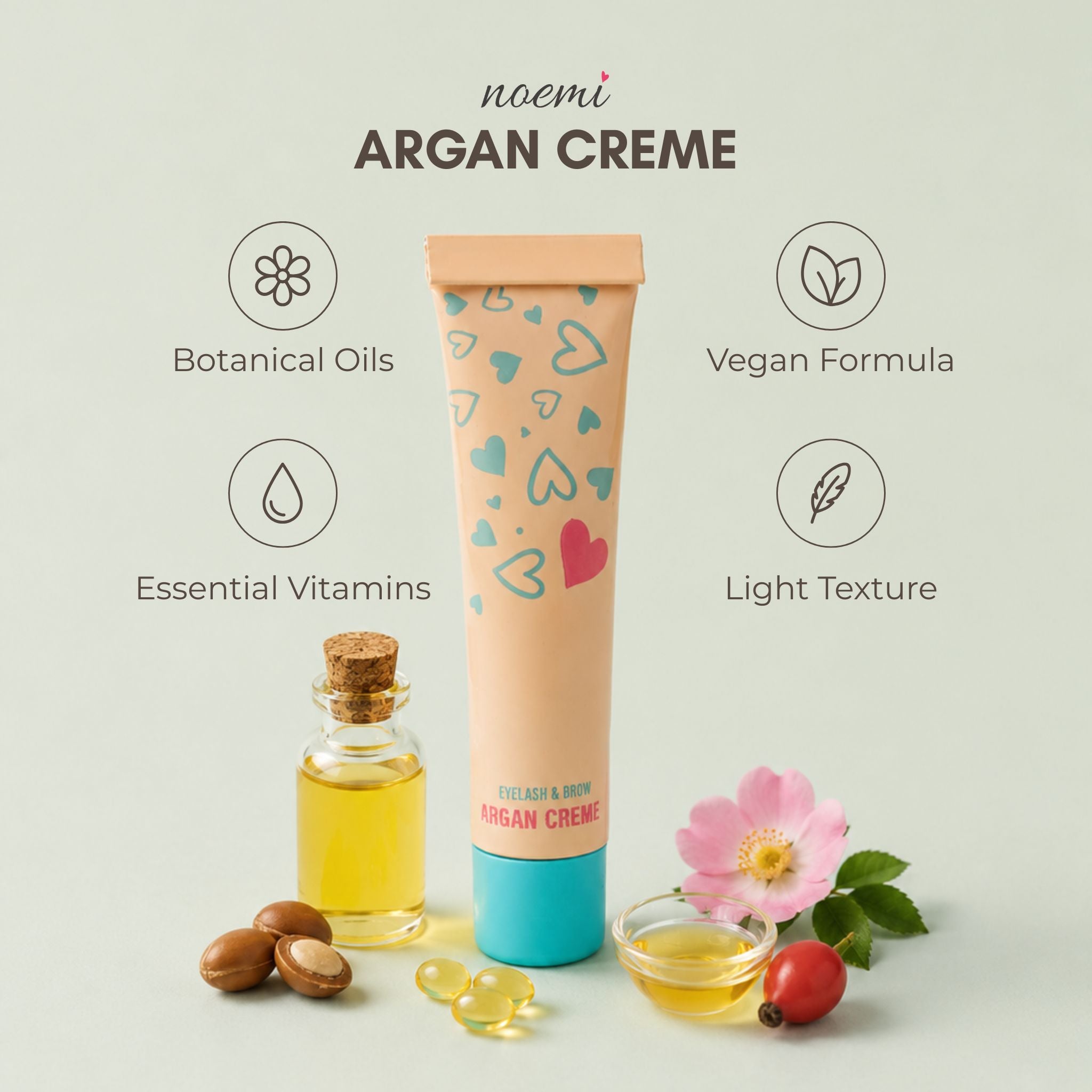 Noemi Lash & Brow Argan Creme - Tube