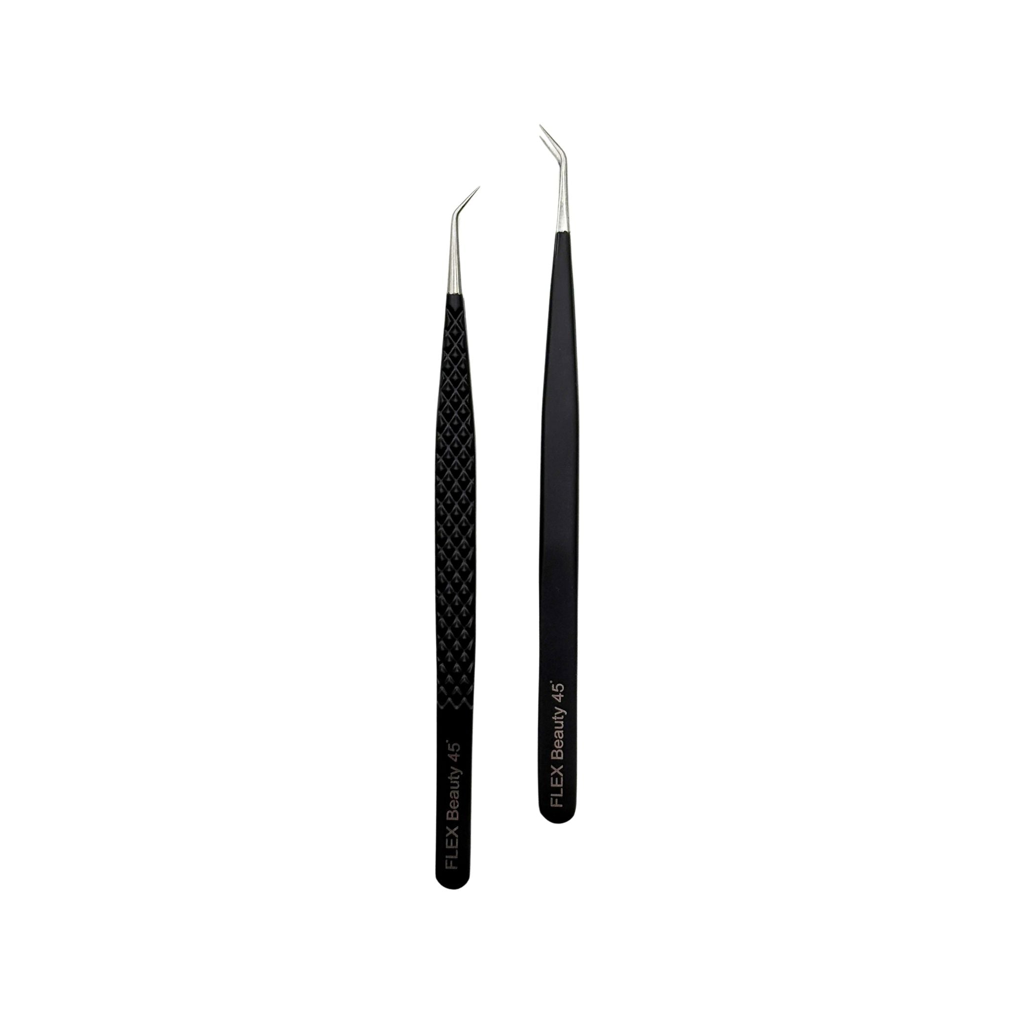 FLEX Beauty 45 Degree Tweezers - Long Handle