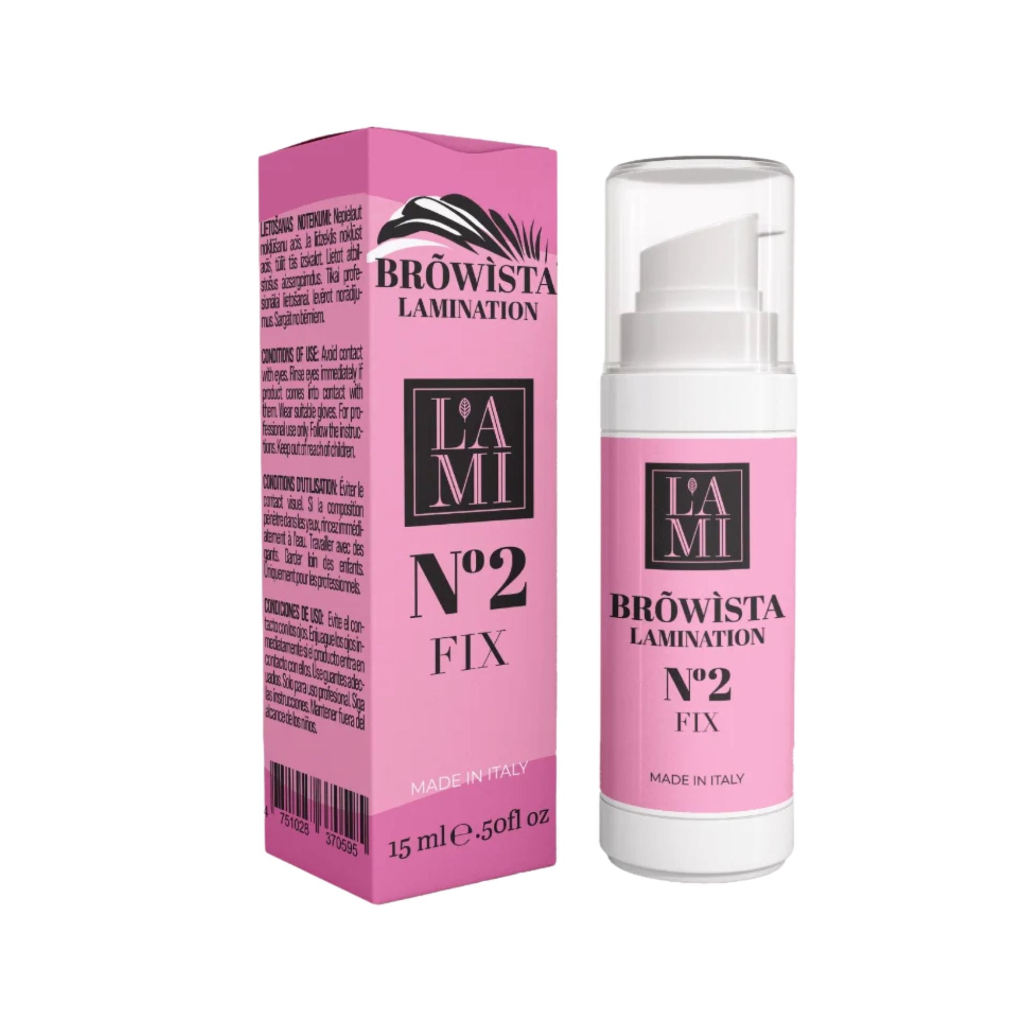 Lami Lashes & Brows Browista Lamination No.2 Fix - Bottle *NO BOX*