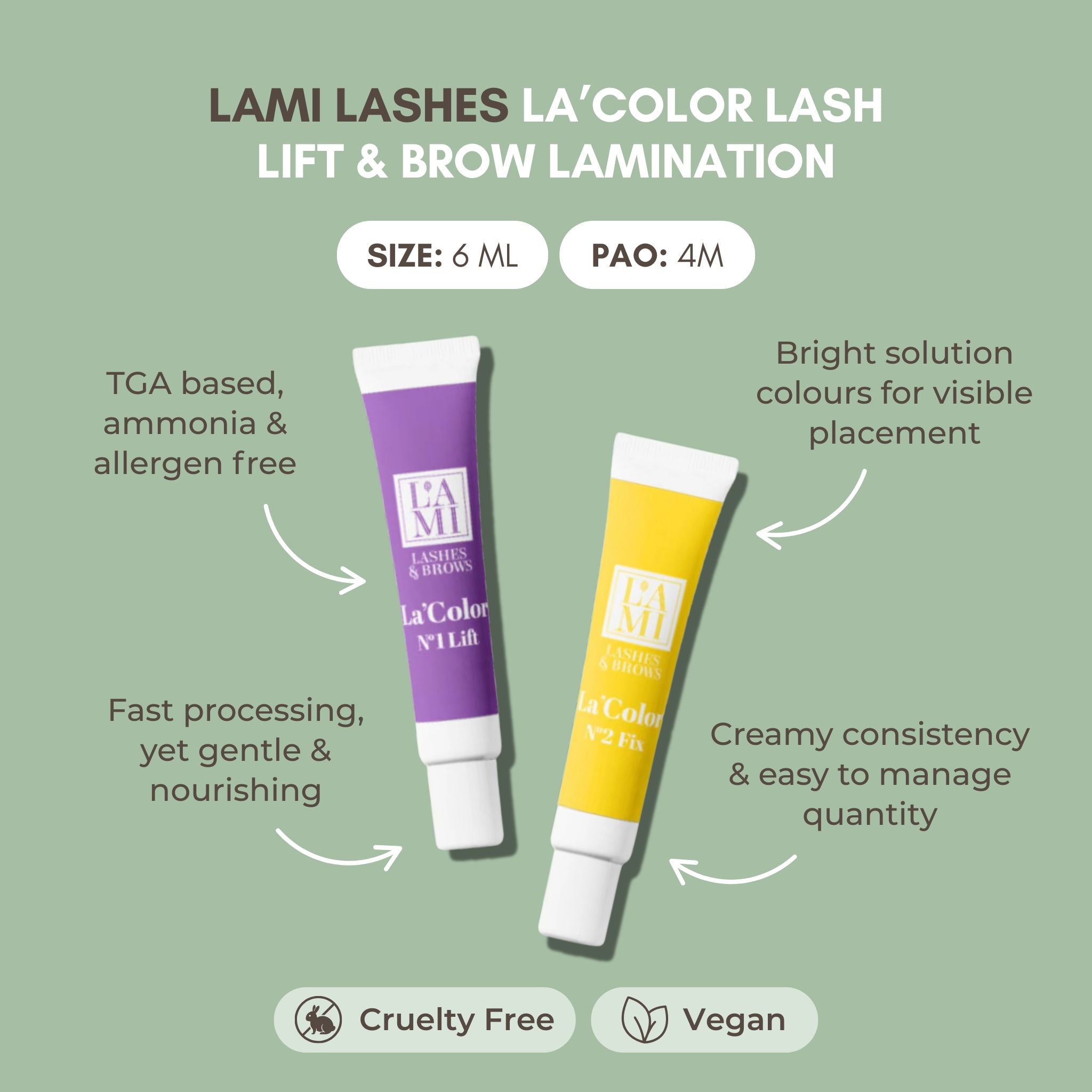 Lami Lashes La'Color Lash Lift & Brow Lamination System Kit