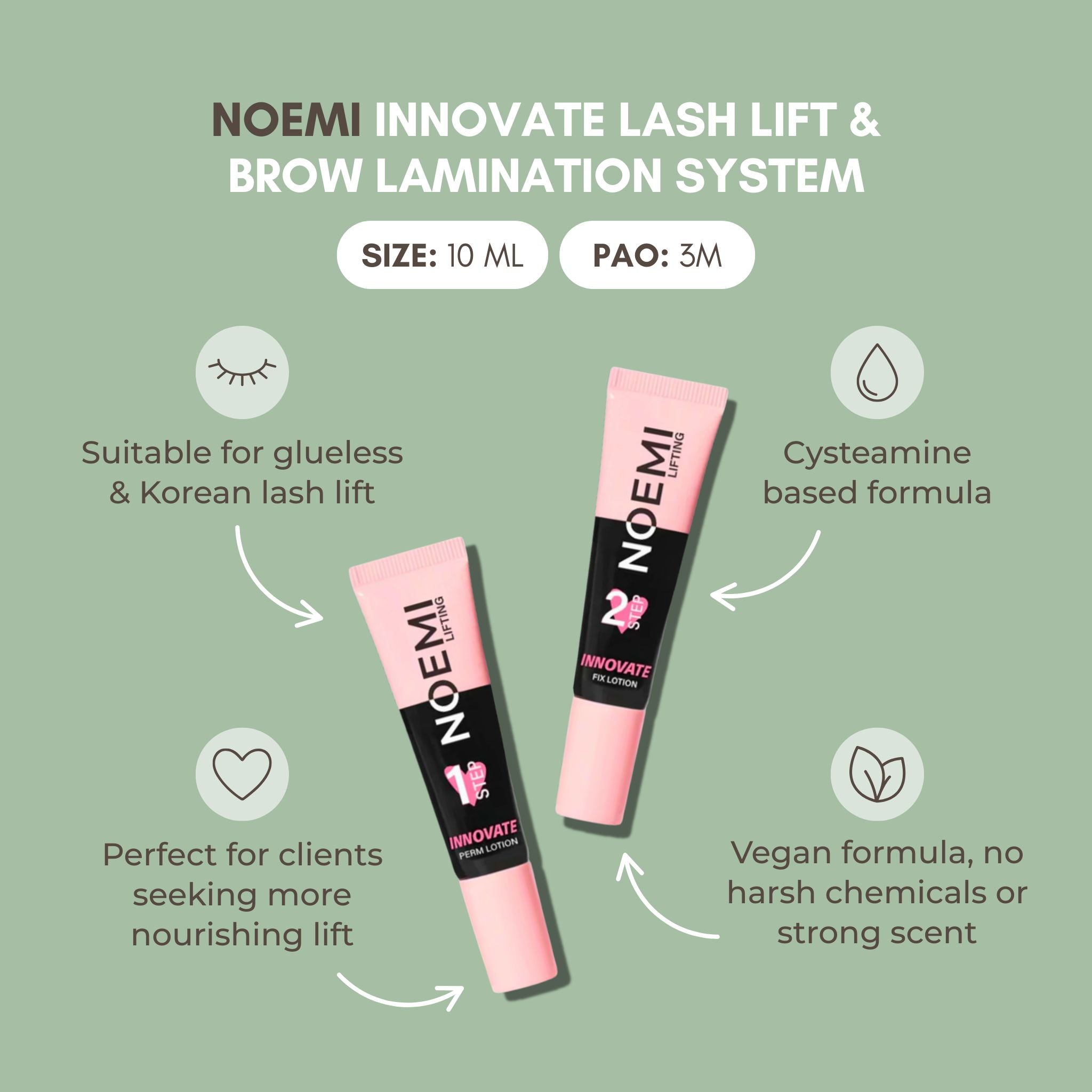 Noemi Innovate Lash Lift & Brow Lamination System Kit
