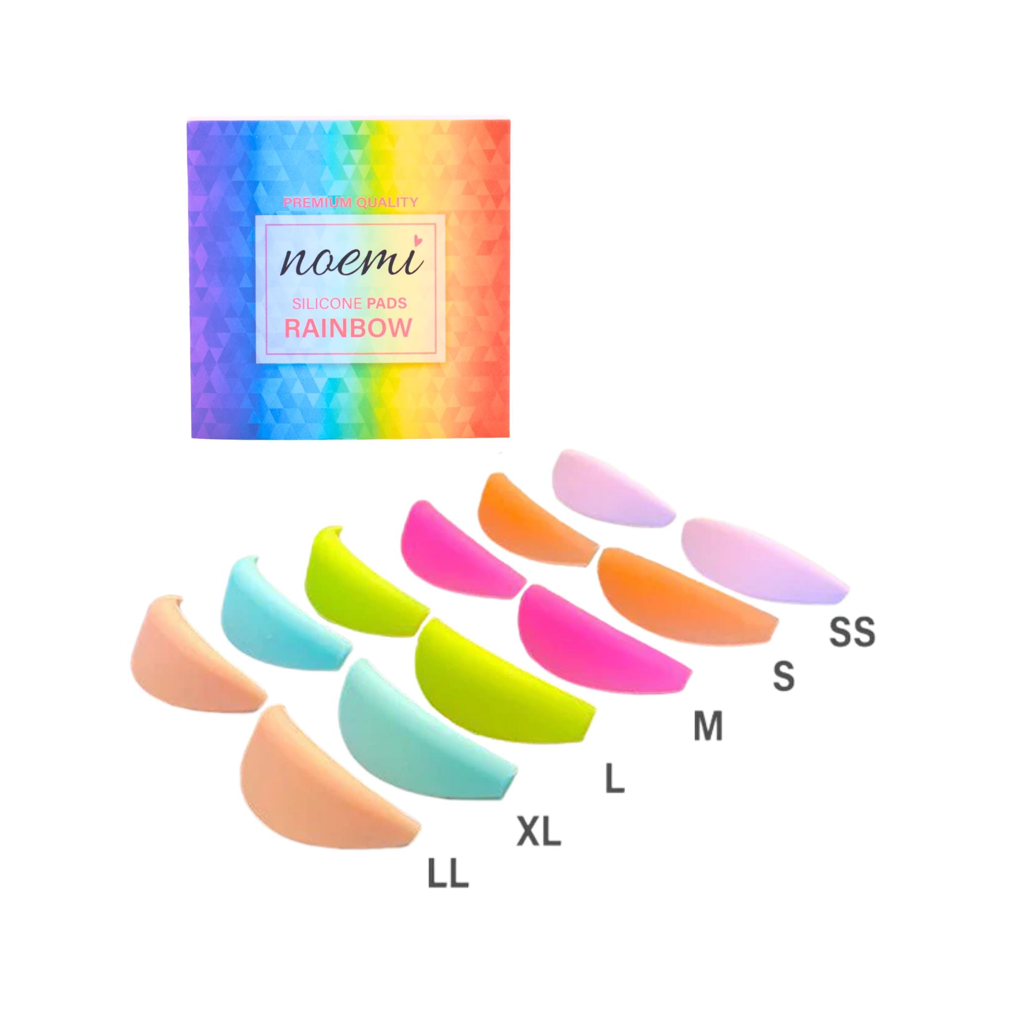 Noemi Rainbow Silicone Pads
