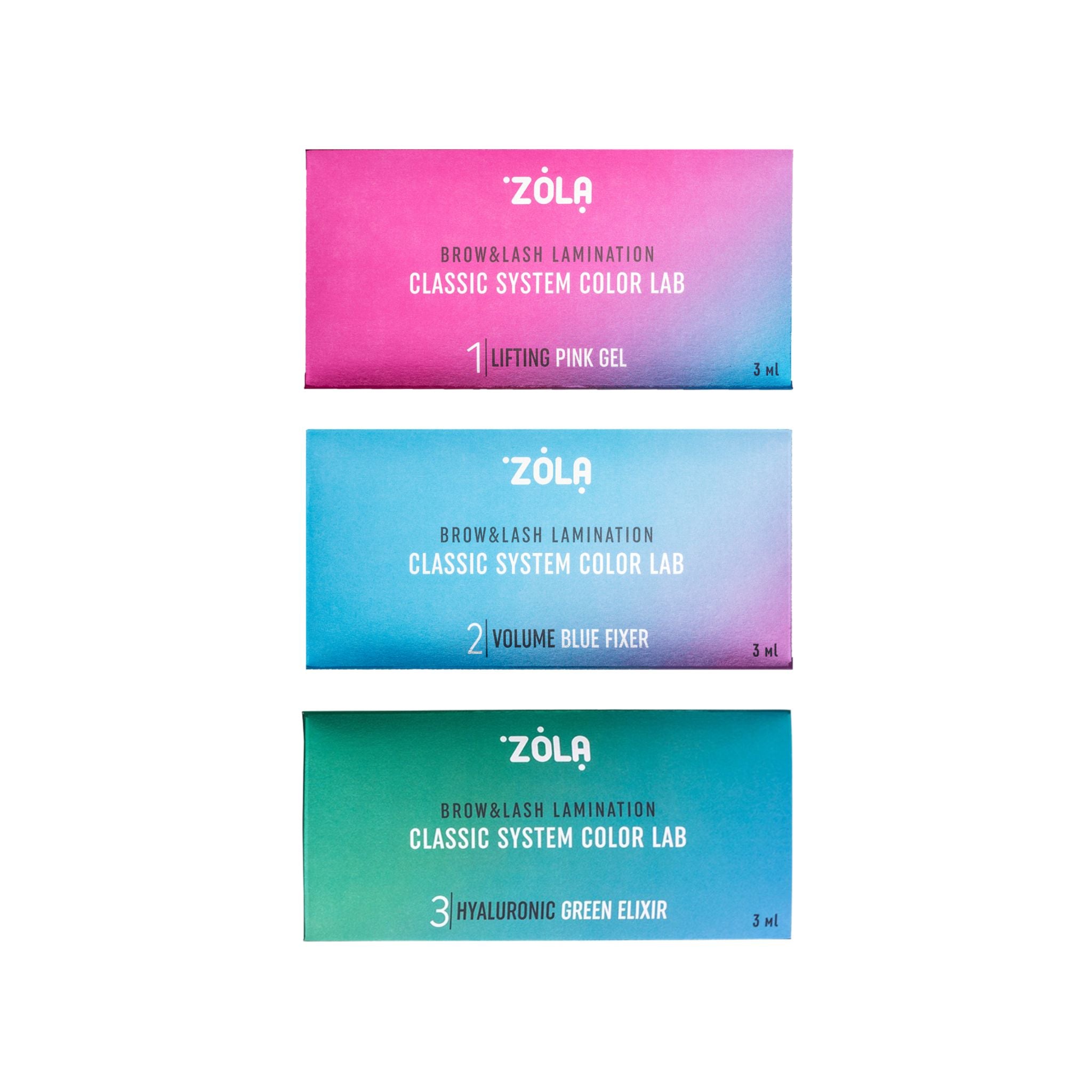 ZOLA Brow & Lash Lamination Colour Lab System - Sachets