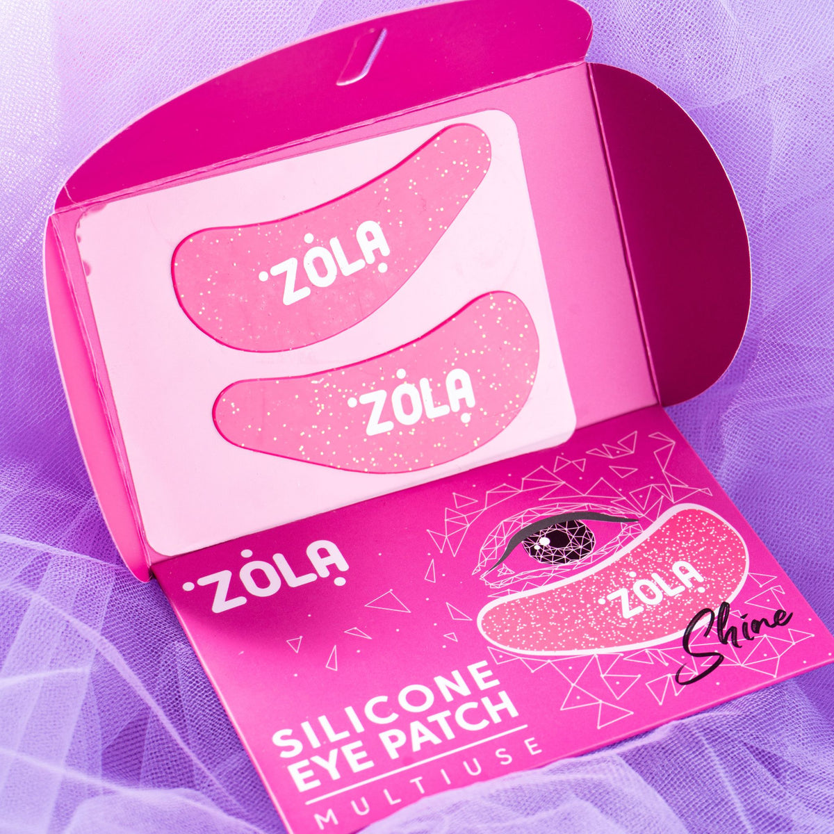 Raspberry Skin Patch ZOLA Reusable Silicone Eye Patches - Raspberry