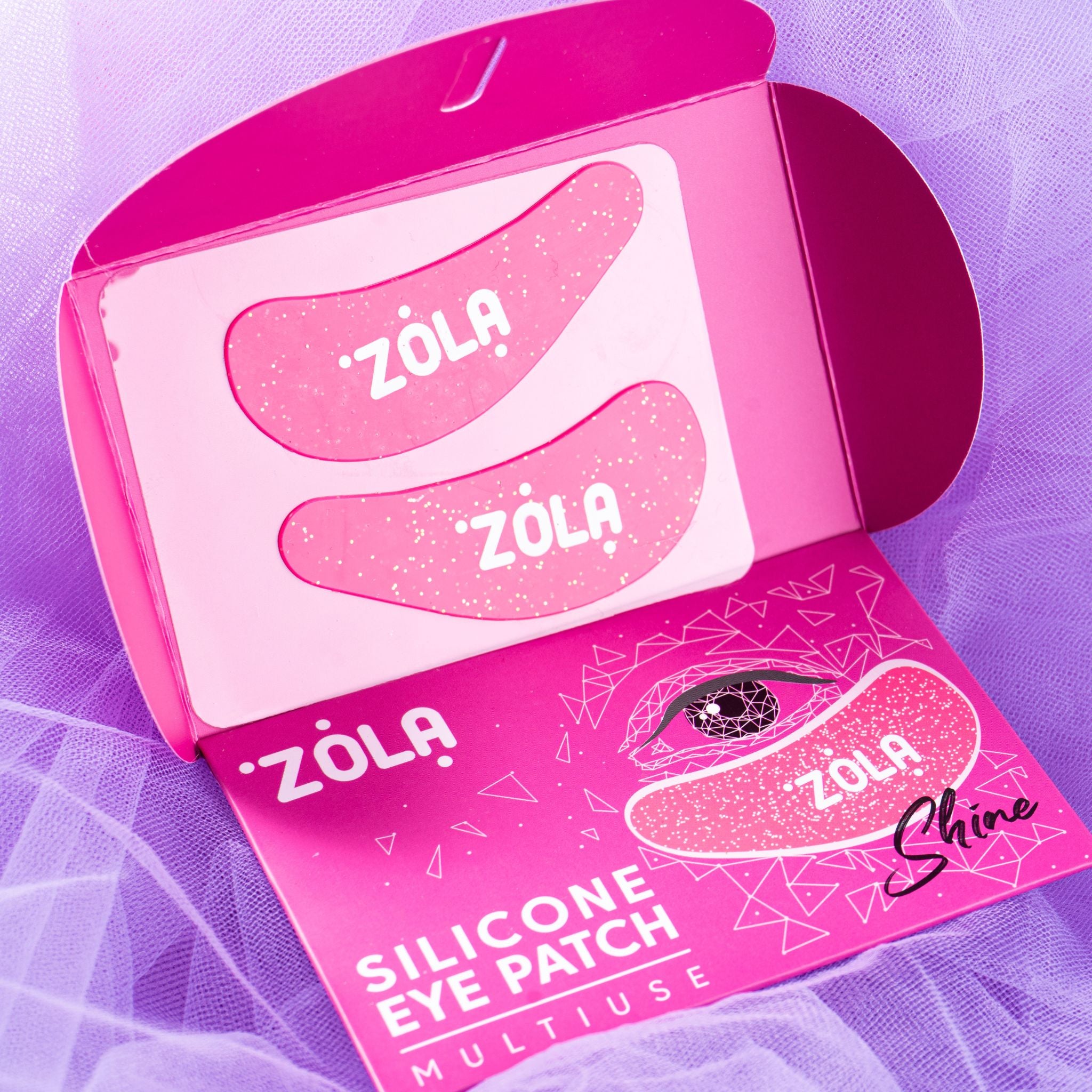 ZOLA Reusable Silicone Eye Patches - Raspberry