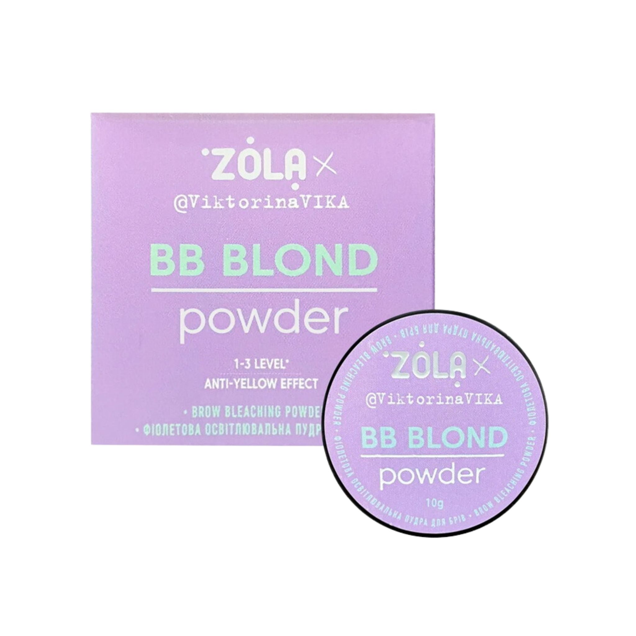 ZOLA Brow Brightening BB Blond Powder Violet