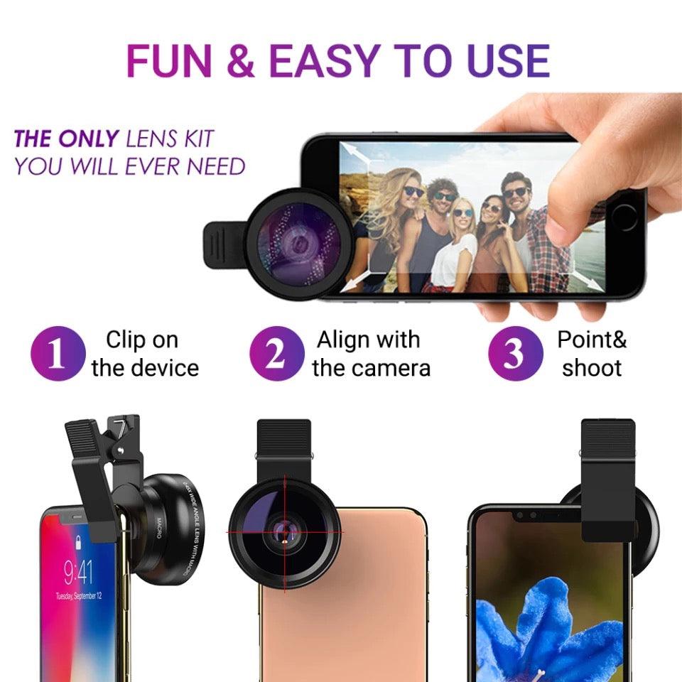 APEXEL HD Macro Lens Phone Kit - The Beauty House Shop
